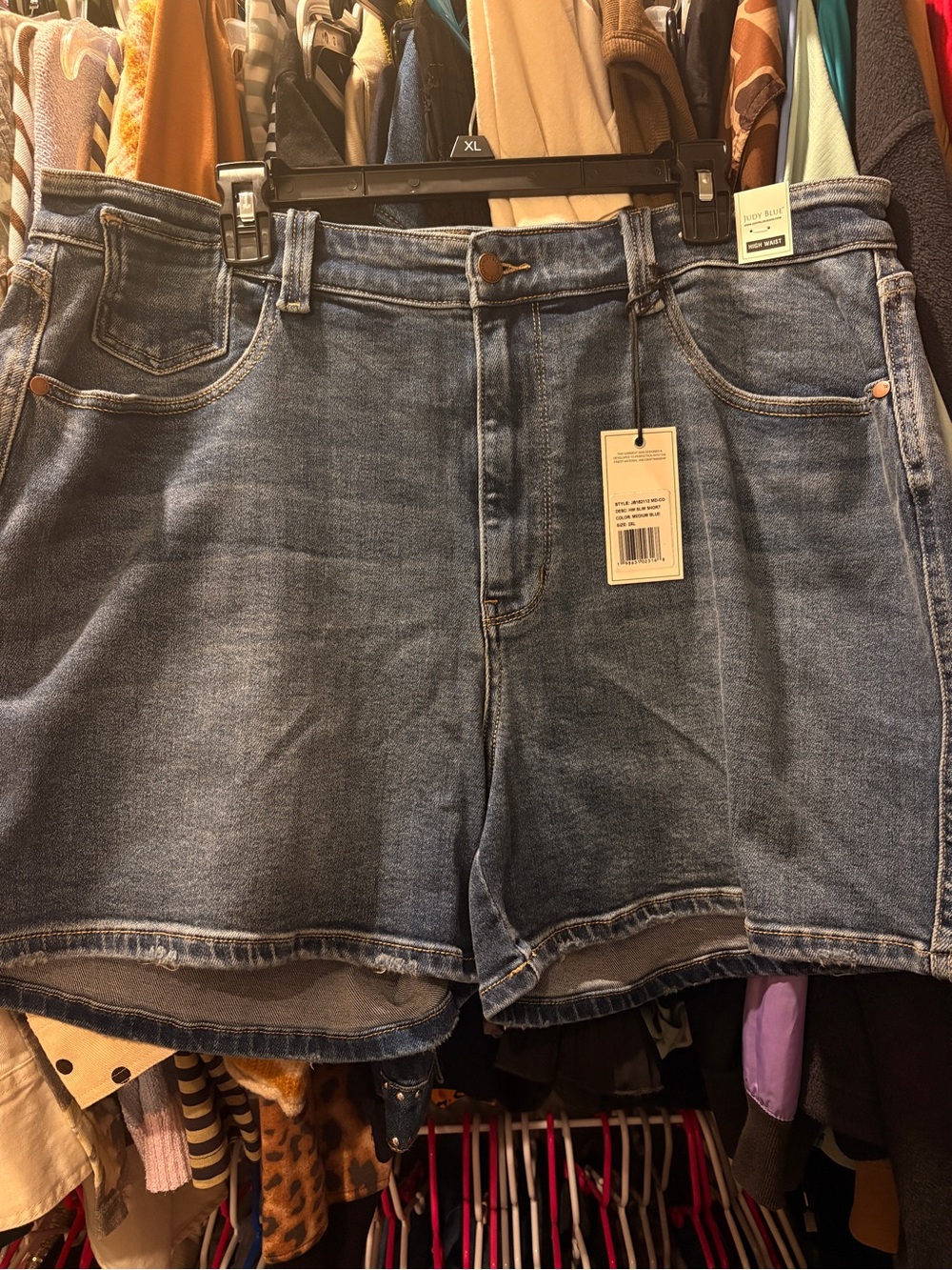 JUDY BLUE Women's Denim Shorts - Classic Blue High-Rise